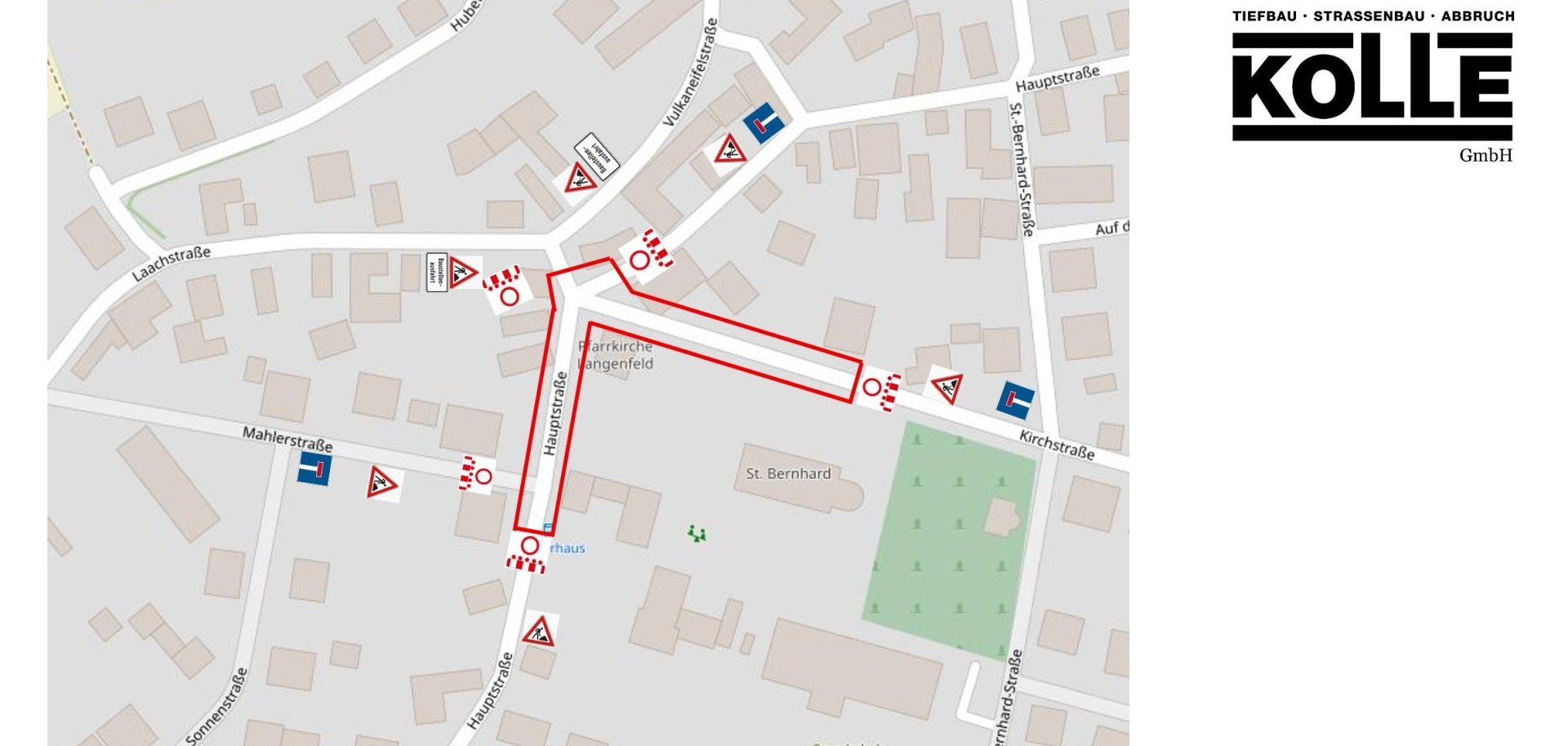Lageplan der beschriebenen Maßnahme