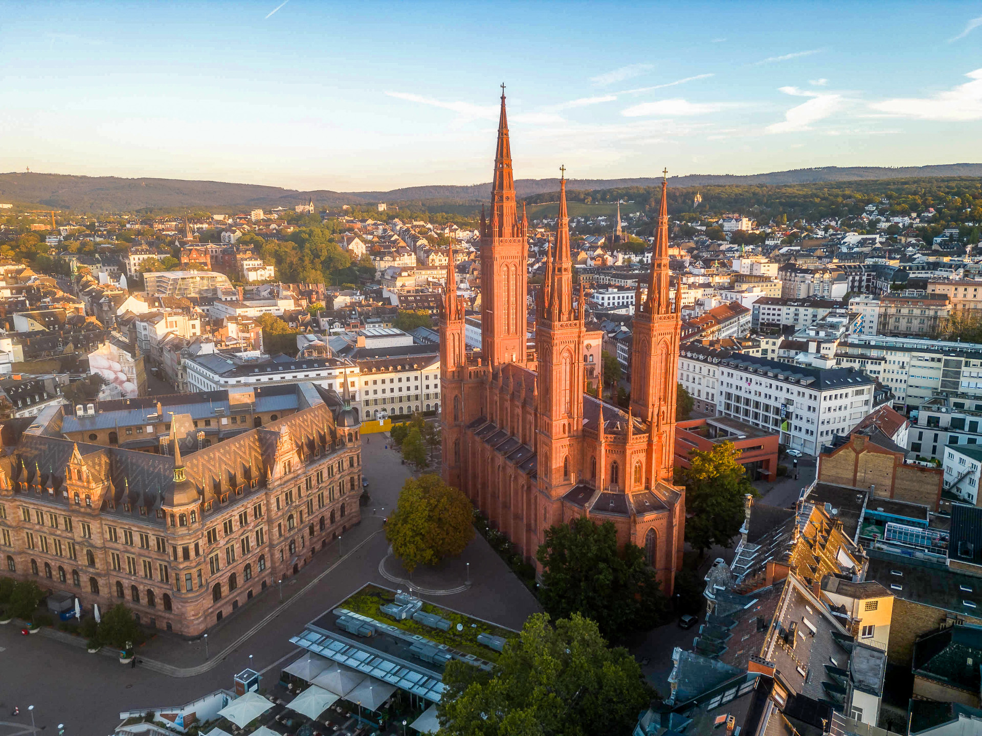 Stadtaufnahme von oben