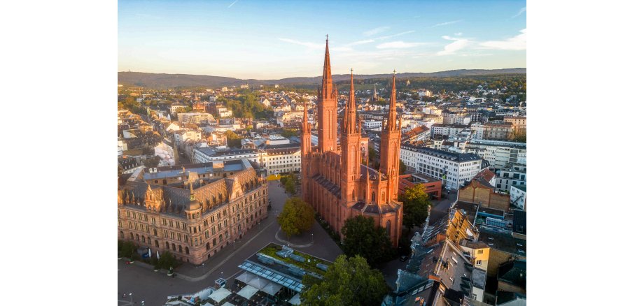 Stadtaufnahme von oben