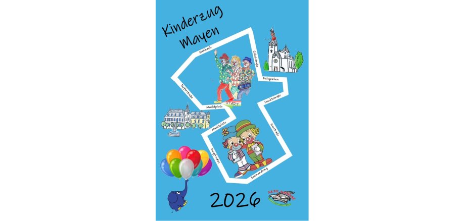 Wege des Kinderzugs Skizze des Kinderzugs