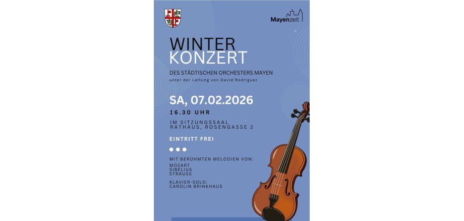 Plakat zum Winterkonzert
