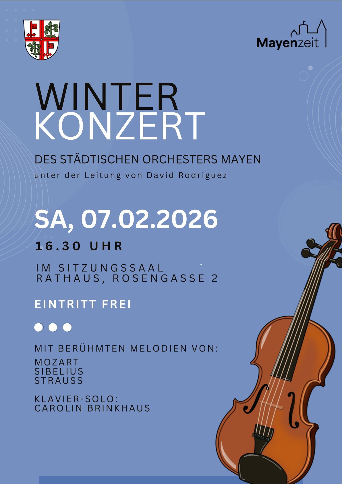 Plakat zum Winterkonzert