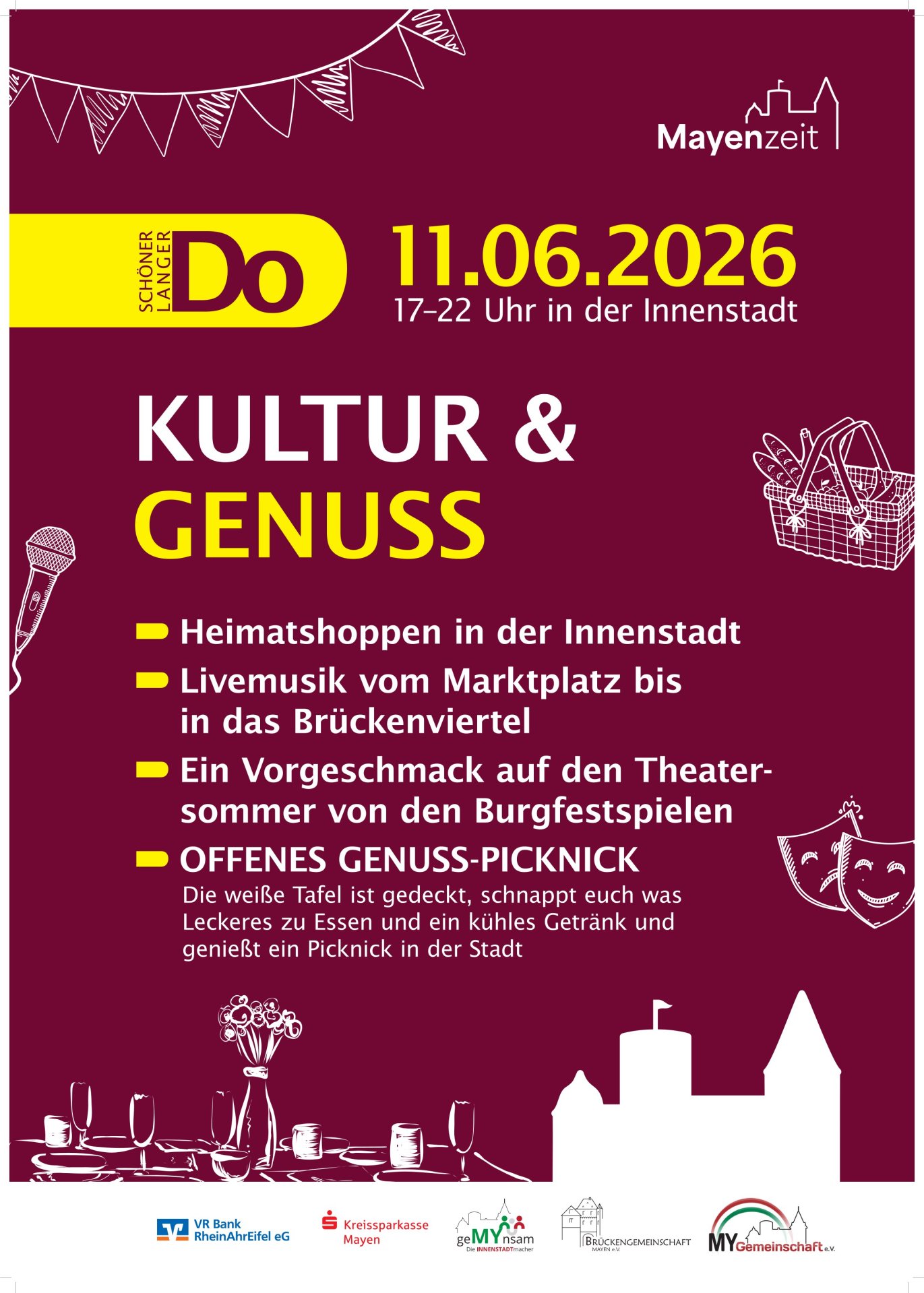 Plakat zu „Kultur & Genuss“ am 11. Juni
