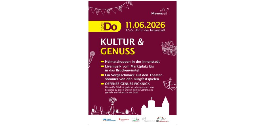 Plakat zu „Kultur & Genuss“ am 11. Juni