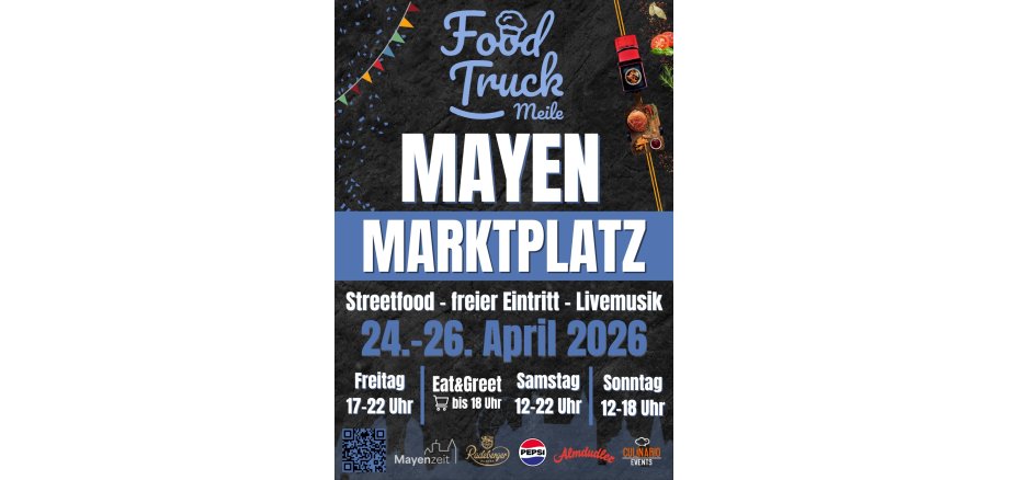 Foodtruckmeile 2026 bietet ein abwechslungsreiches Programm Flyer der Foodtruckmeile