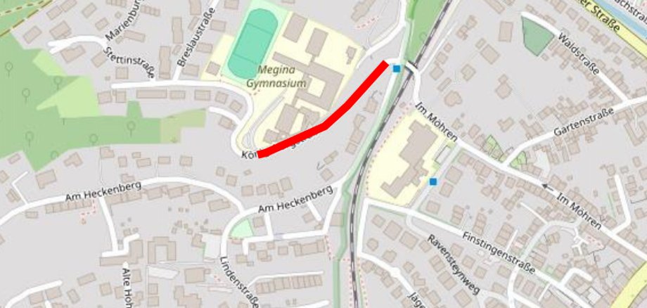 Instandsetzung Königsbergstraße Lageplan Instandsetzung Königsbergstraße