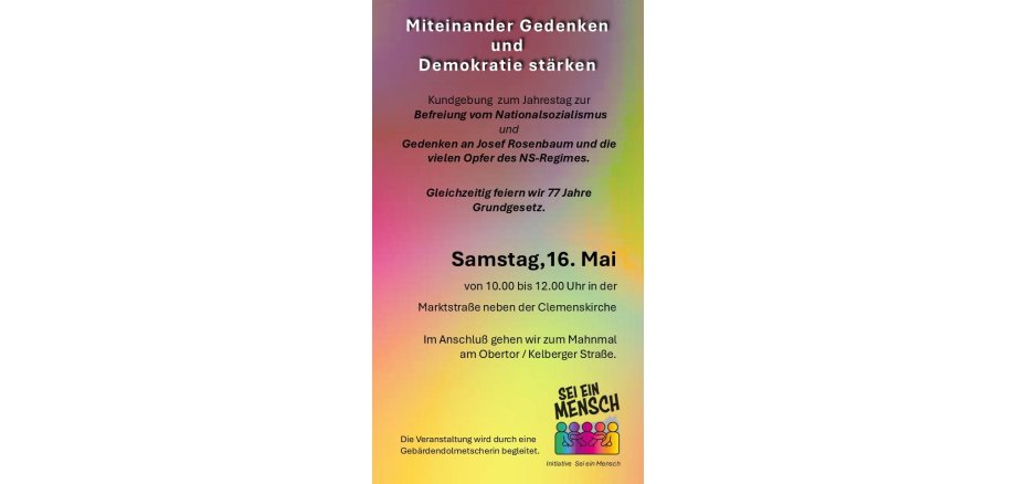 Plakat zur Veranstaltung