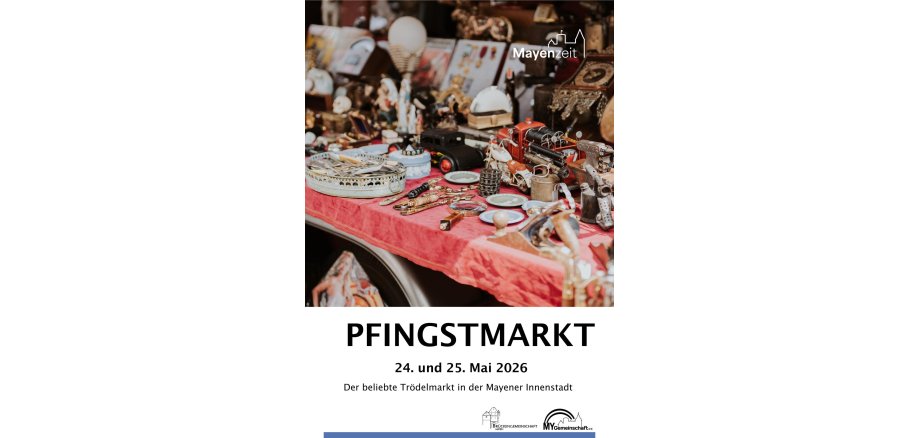 Plakat zum diesjährigen Pfingstmarkt