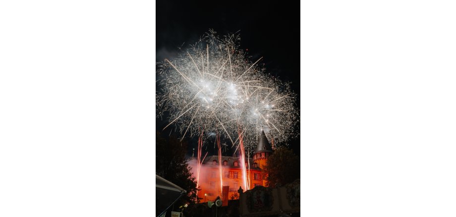 Lukasmarkt-Feuerwerk von 2025 Feuerwek von der Burg aus