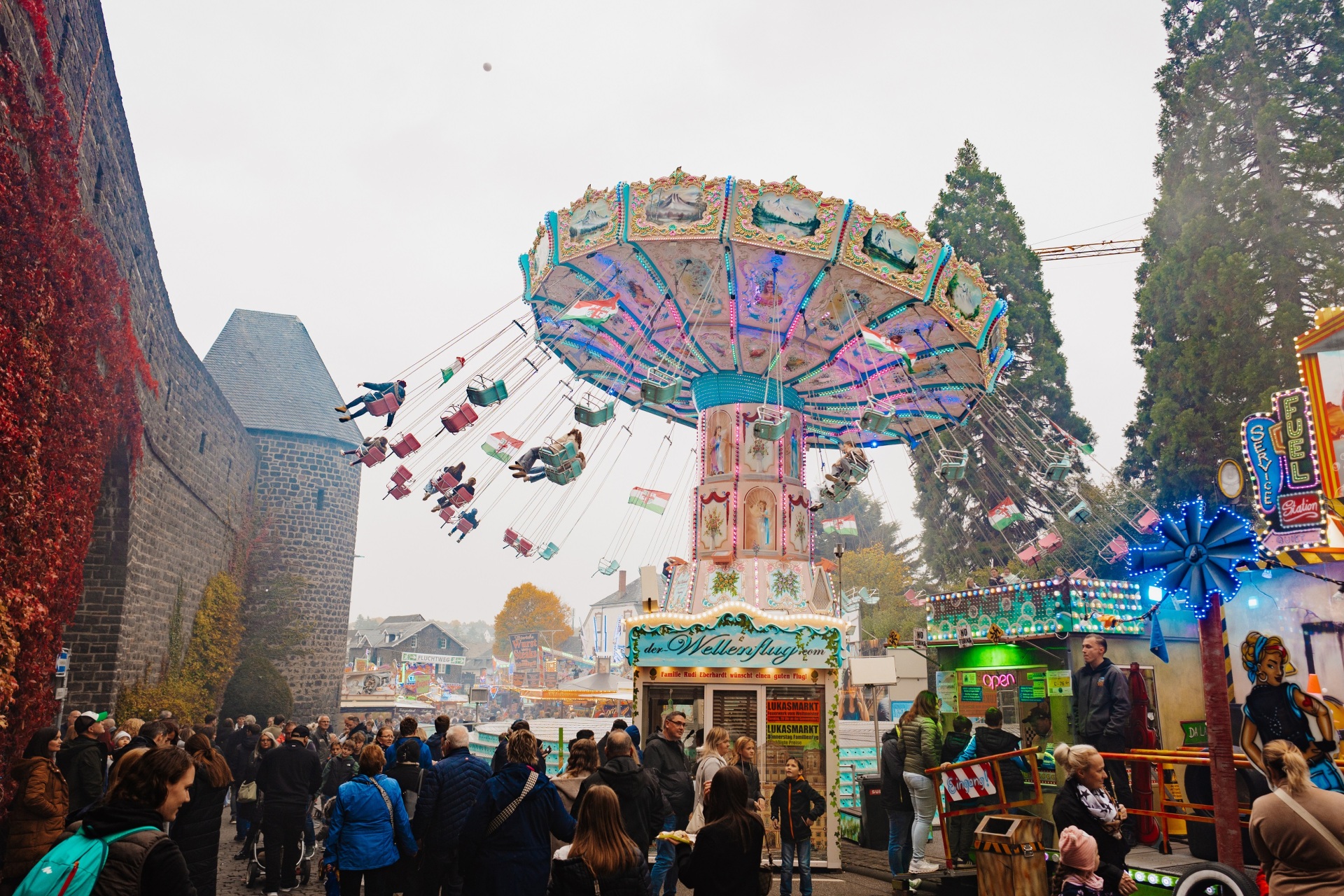 Buntes Kettenkarussell