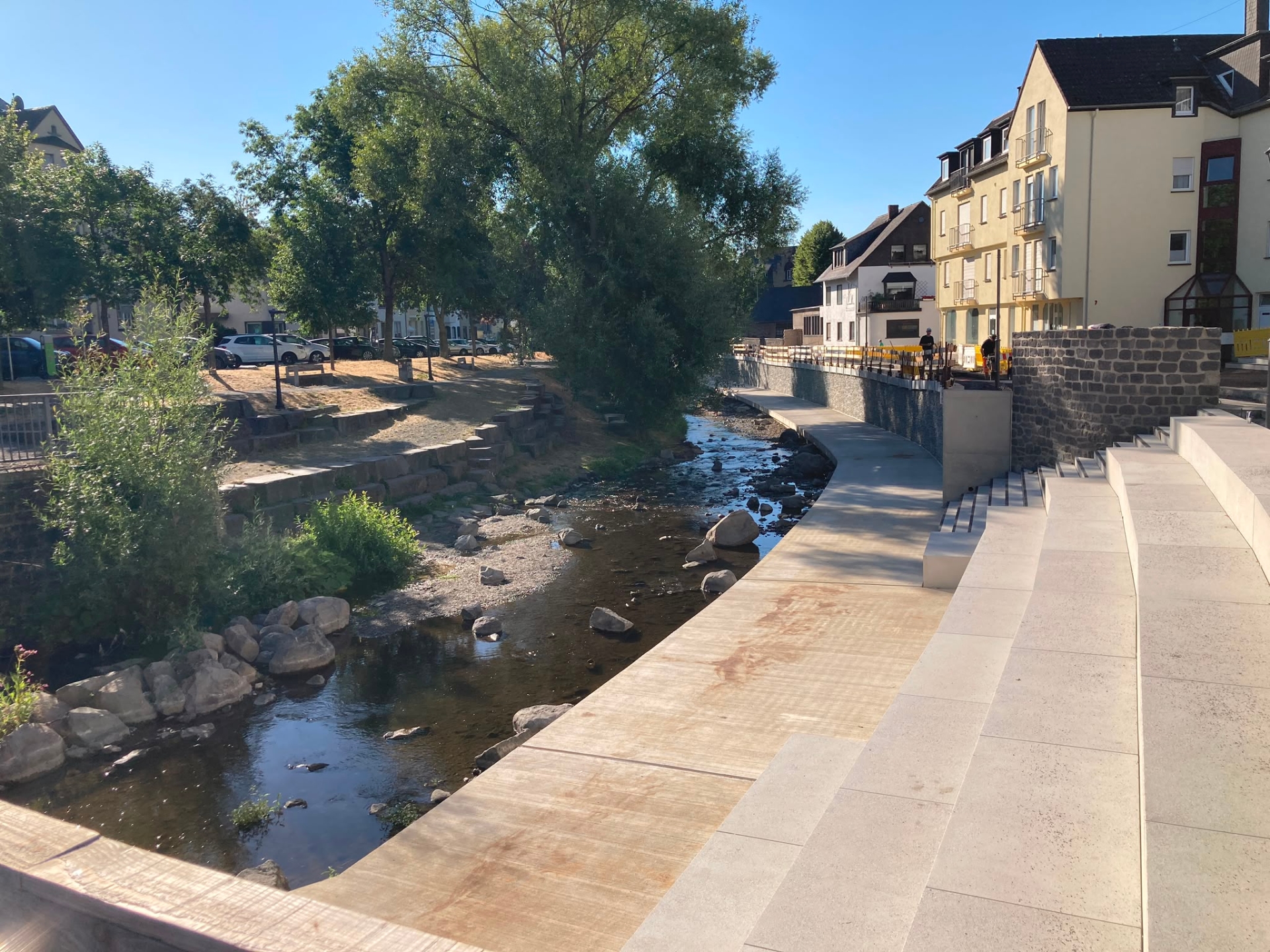 Wasserpförtchen während der Bauphase im August 