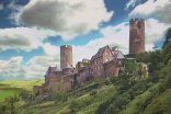 Blick auf die Burg Thurant in Alken