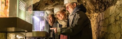Familie im Deutschen Schieferbergwerk